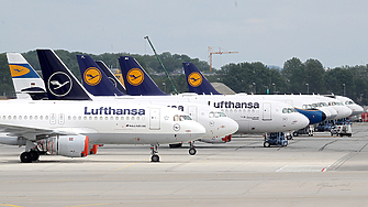 24 часова предупредителна стачка на наземния персонал на германската авиокомпания Луфтханза