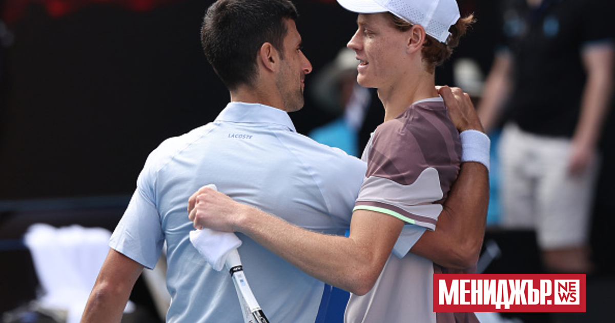 Яник Синер победи защитаващия титлата си Новак Джокович с 6-1