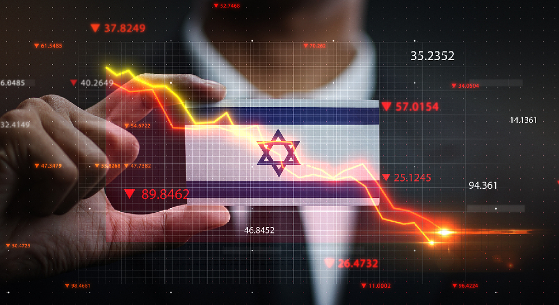 Икономиката на Израел се е свила с близо 20 на сто заради войната с Хамас