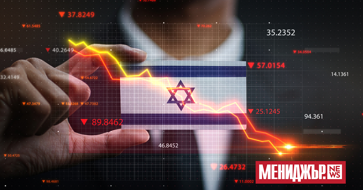 Икономиката на Израел се е свила с 19,4% на годишна