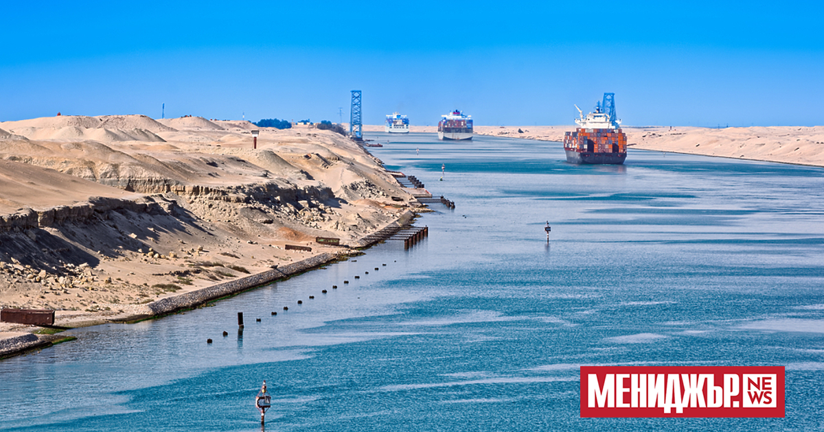 Приходите от Суецкия канал вече са намалели с 50 %