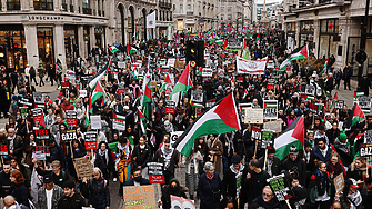 Над 200 хил. души демонстрираха в Лондон с искане за незабавно прекратяване на огъня в Газа