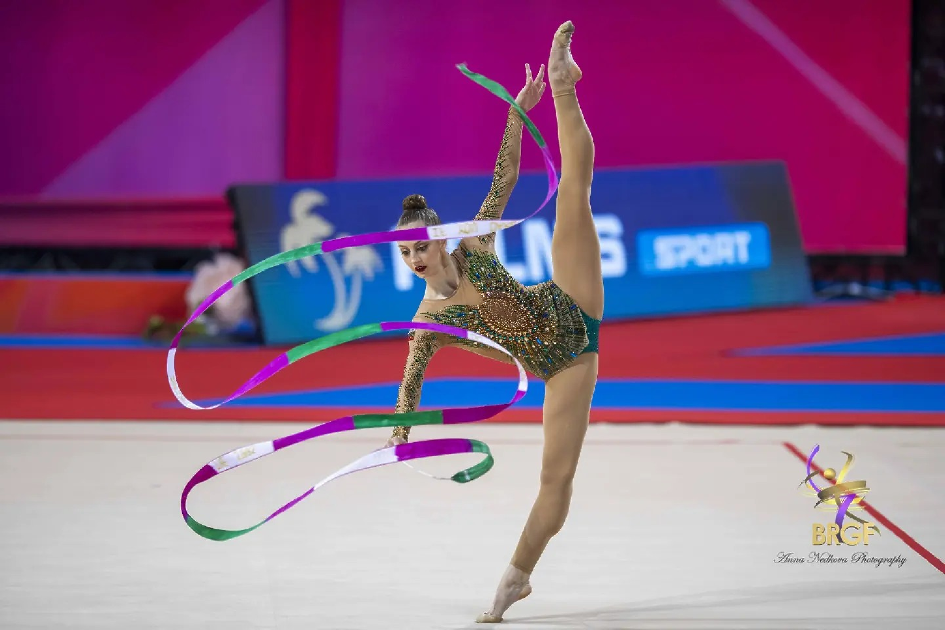 Боряна Калейн. Снимка от Фейсбук страницата на Българската федерация по художествена гимнастика