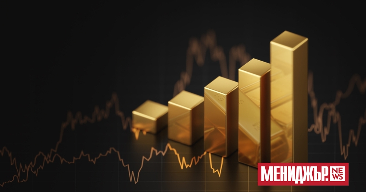 Цената на златото достигна рекорден връх по време на сесията в