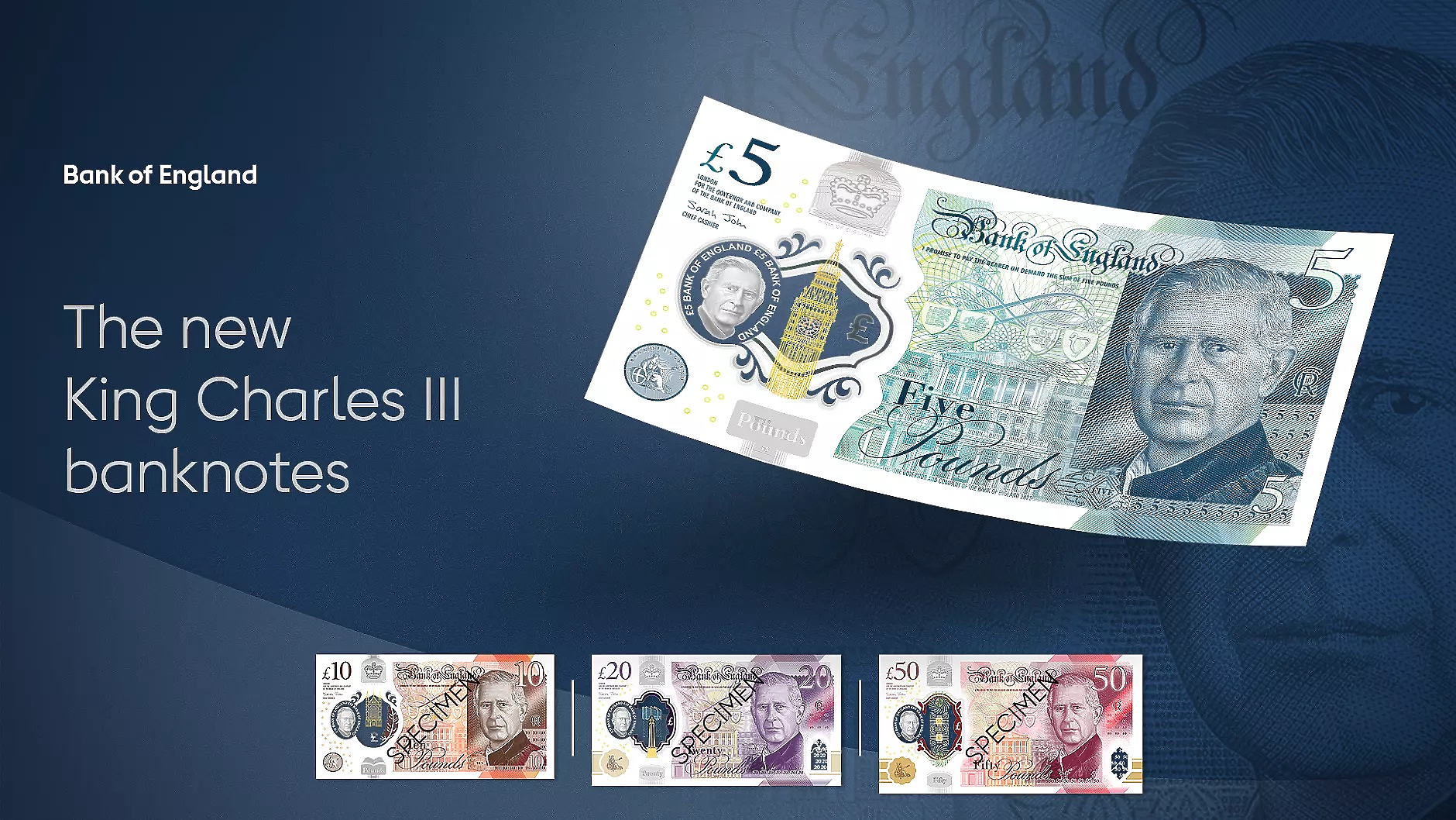 Банкноти с лика на крал Чарлз Трети вече са в обращение в Обединеното кралство