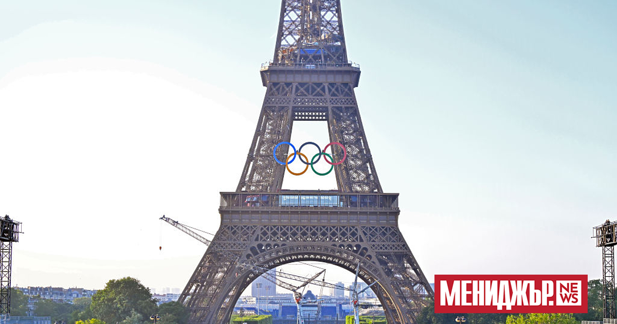 Олимпийски кръгове, които са тежки общо 30 тона, бяха поставени