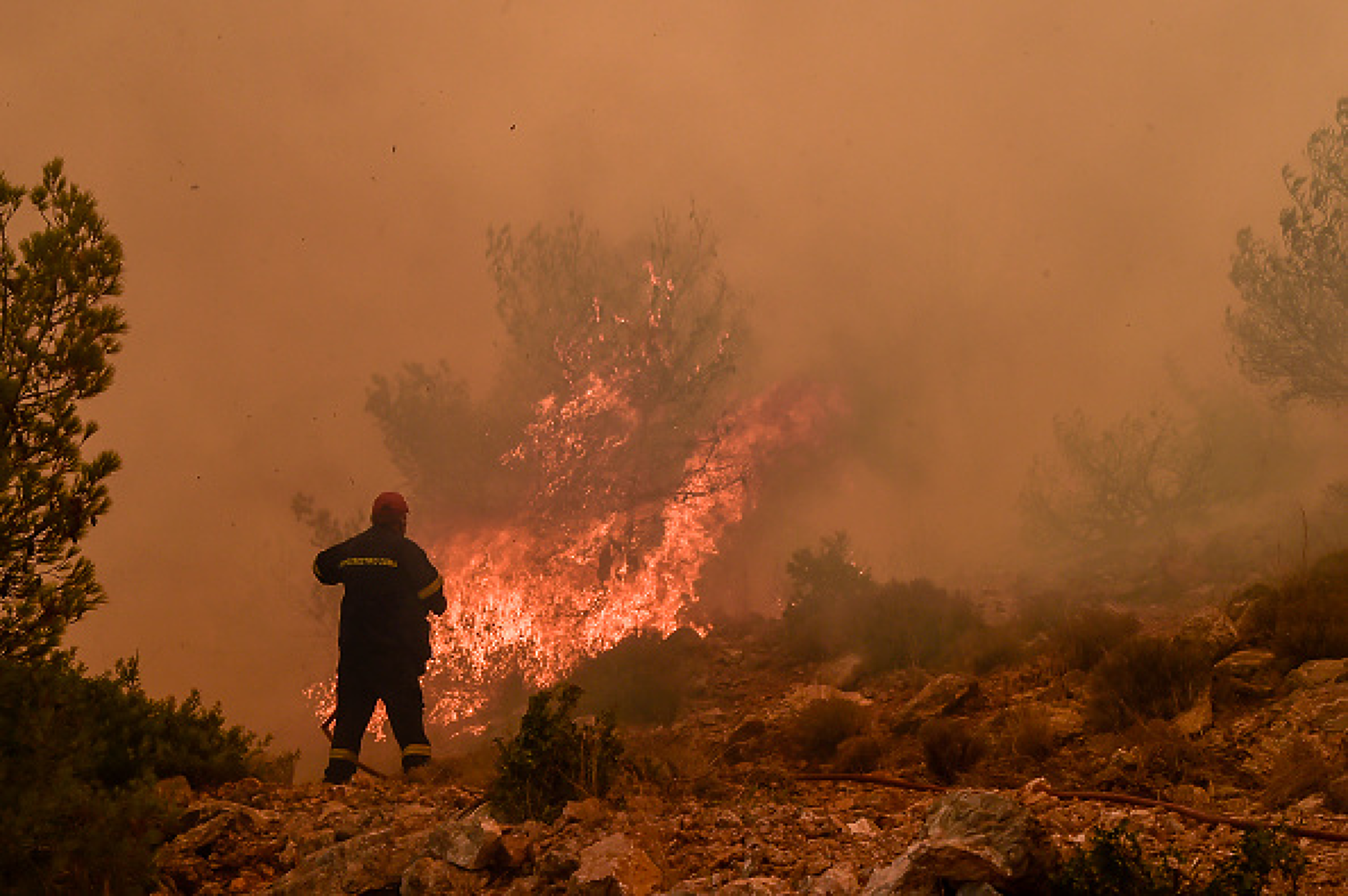 Голям пожар бушува сред хиляди декари в Малешевската планина край Струмяни, готвят евакуация