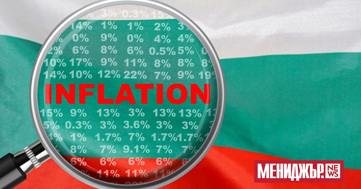 През август 2024 г месечната инфлация в България е 0.1%, а