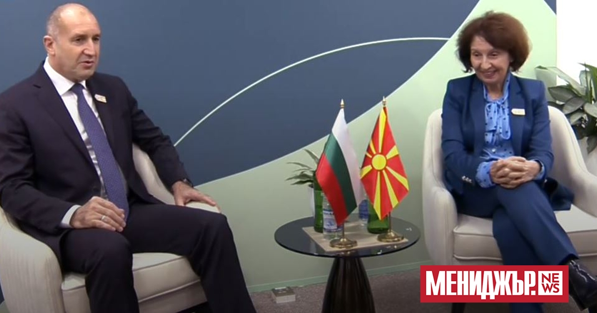 Президентът Румен Радев се срещна с президента на Република Северна