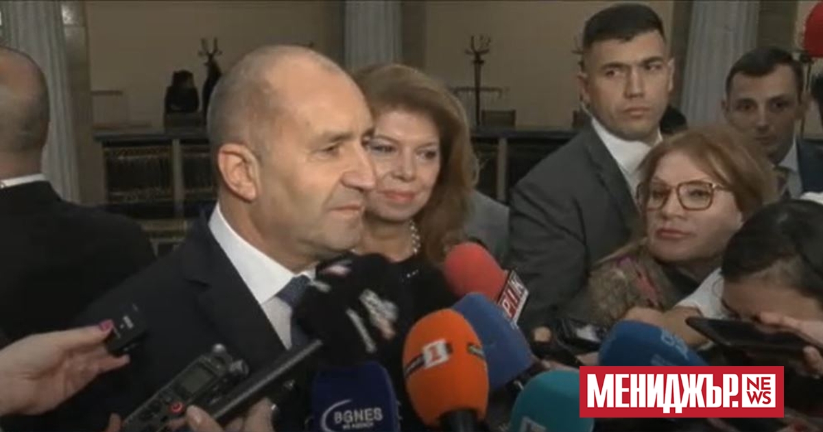 Искам да пожелая на парламента да успее да избере председател