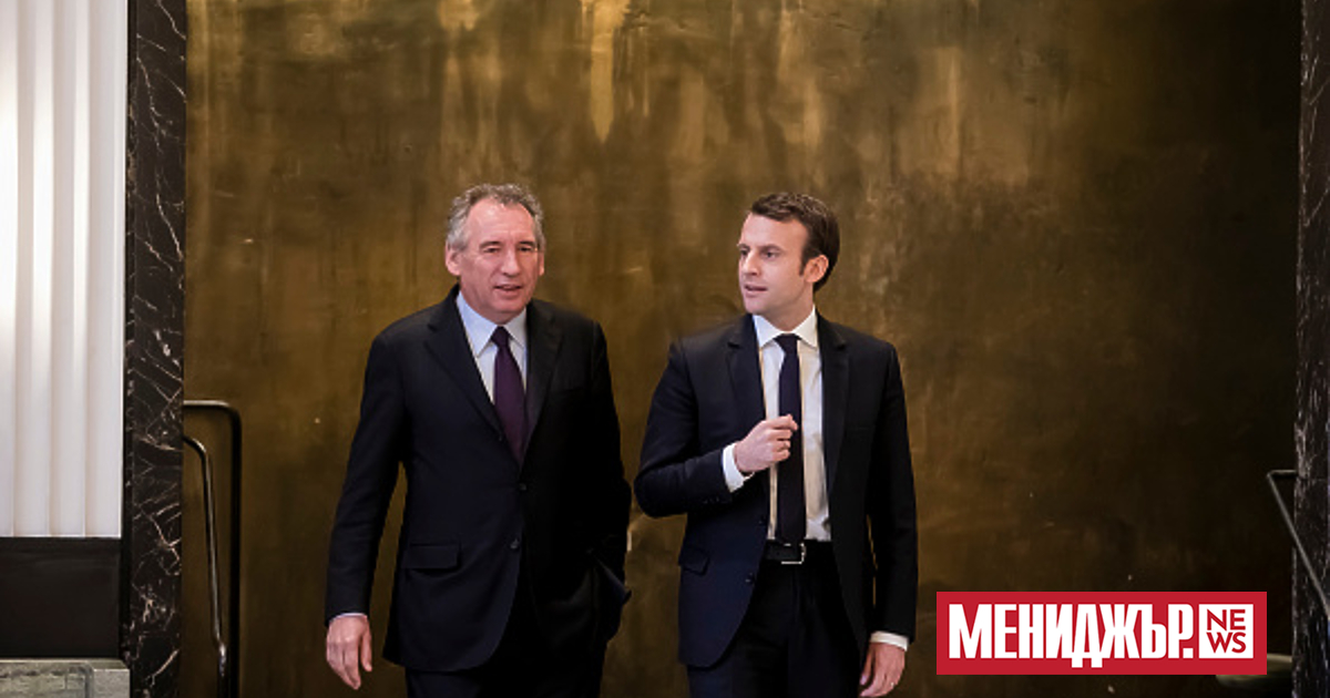 Президентът на Франция Еманюел Макрон се срещна днес с центристкия