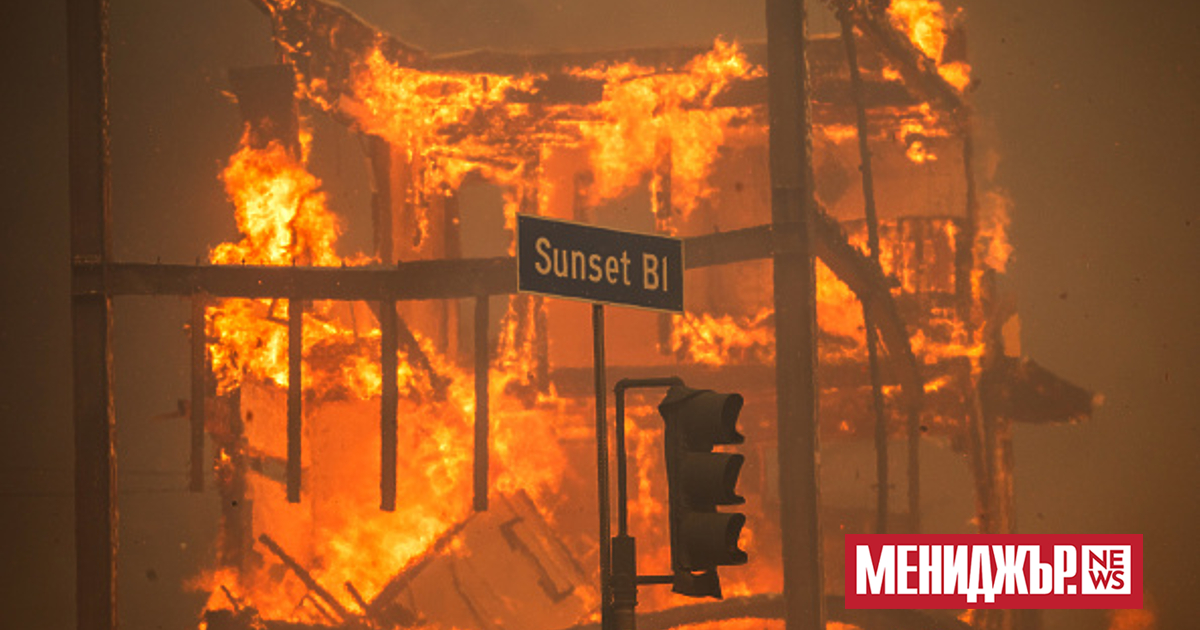 На фона на продължаващите опустошителни горски пожари в Калифорния в