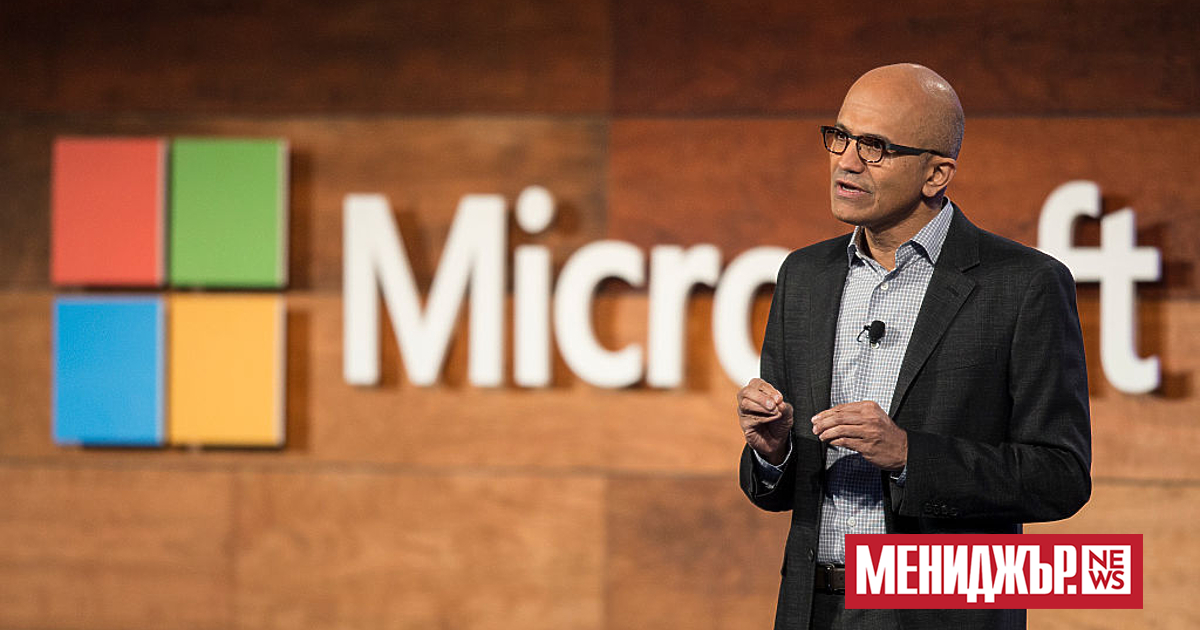 Шефът на Microsoft Сатя Надела е най-високо класираният изпълнителен директор и