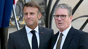  Британският премиер Киър Стармър и френският президент Еманюел Макрон скоро