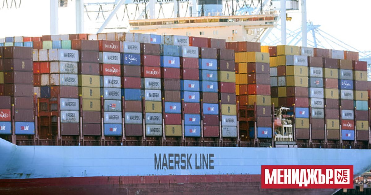 Гигантът в морските превози Maersk обяви рязък спад от 30-40%