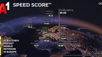 Най-бързата мобилна мрежа в Европа е на А1 България според Ookla®