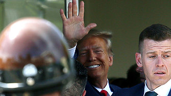 Президентът на САЩ Доналд Тръмп заедно с вицепрезидента Джей Ди