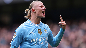 Норвежкият нападател Ерлинг Холанд постави европейски футболен рекорд през XXI