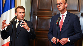 Германският канцлер Фридрих Мерц и френският президент Еманюел Макрон призоваха