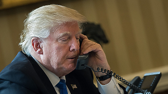 Президентът на САЩ Доналд Тръмп ще проведе телефонен разговор с