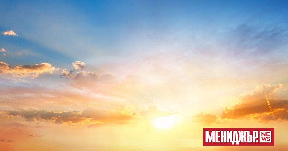 Днес времето ще бъде предимно слънчево и почти без валежи.