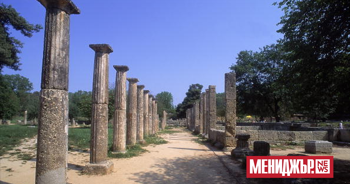 Фрагмент от колона от древното светилище на Олимпия е върнат