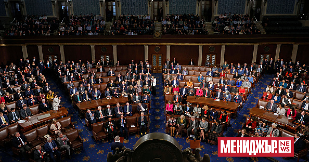 Камарата на представителите на САЩ гласува с 222 гласа за“