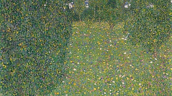 Blumenwiese Цъфтяща ливада на Густав Климт – пейзаж от 1908