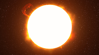 Астрономи засичат рядко изригване на звезда, способно да лиши планети от атмосферата им