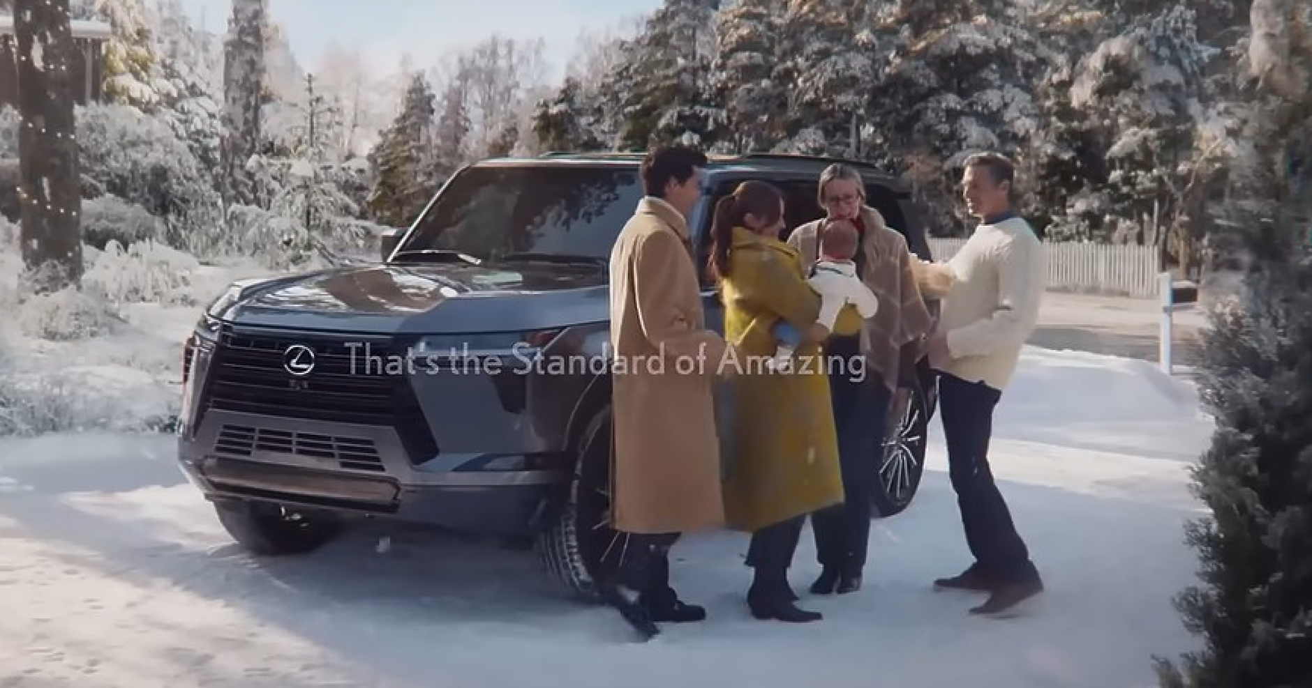 Lexus използва генеративен изкуствен интелект за нов празничен спот