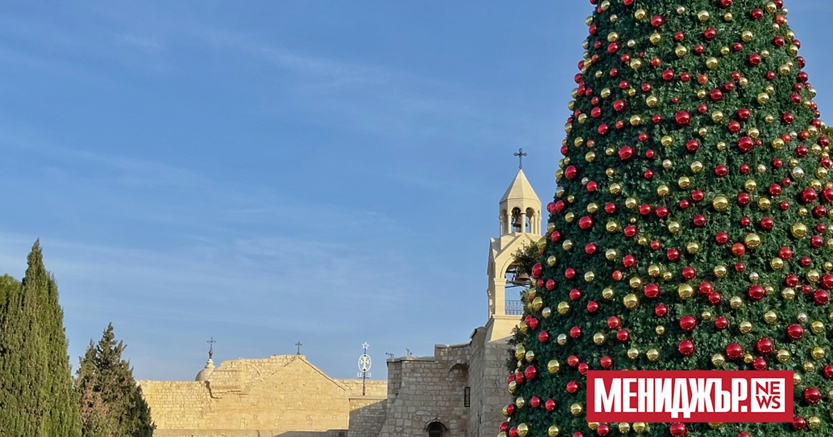 Хиляди хора се стичаха на площада Яслите“ във Витлеем в