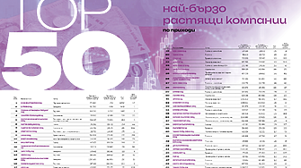 Топ 50 най-бързо растящи компании по приходи 