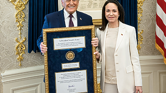 Мария Корина Мачадо подари Нобела си за мир на Доналд Тръмп