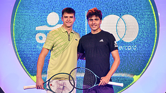 Младите звезди на българския тенис Иван Иванов и Александър Василев