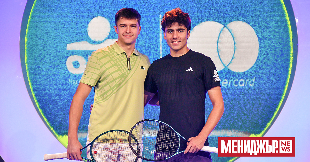 Младите звезди на българския тенис Иван Иванов и Александър Василев