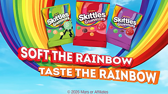 Skittles представя сюрреалистични реклами за „неприятно меките“ желирани бонбони