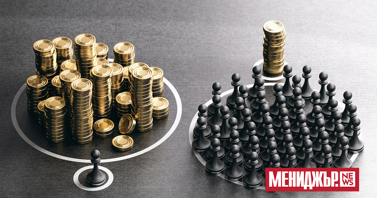 Делът от доходите, който отива при най-богатите 0,1% от населението, варира