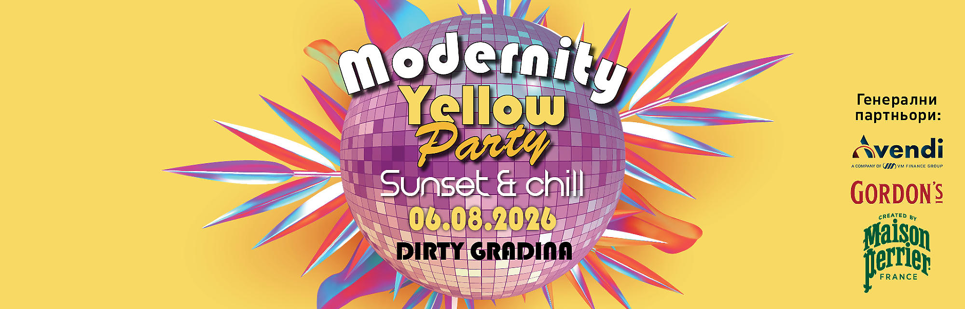 Modernity Yellow Party: Sunset & Chill