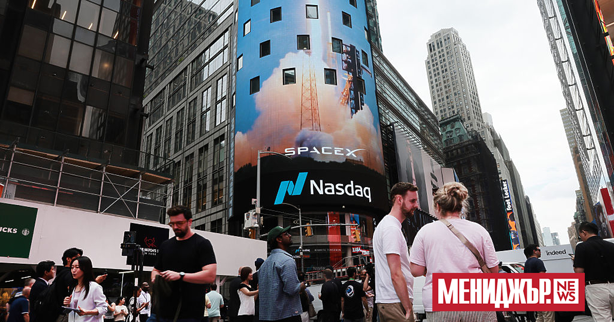 Акциите на SpaceX поевтиняха с 16,43% в понеделник, продължавайки разпродажбите,