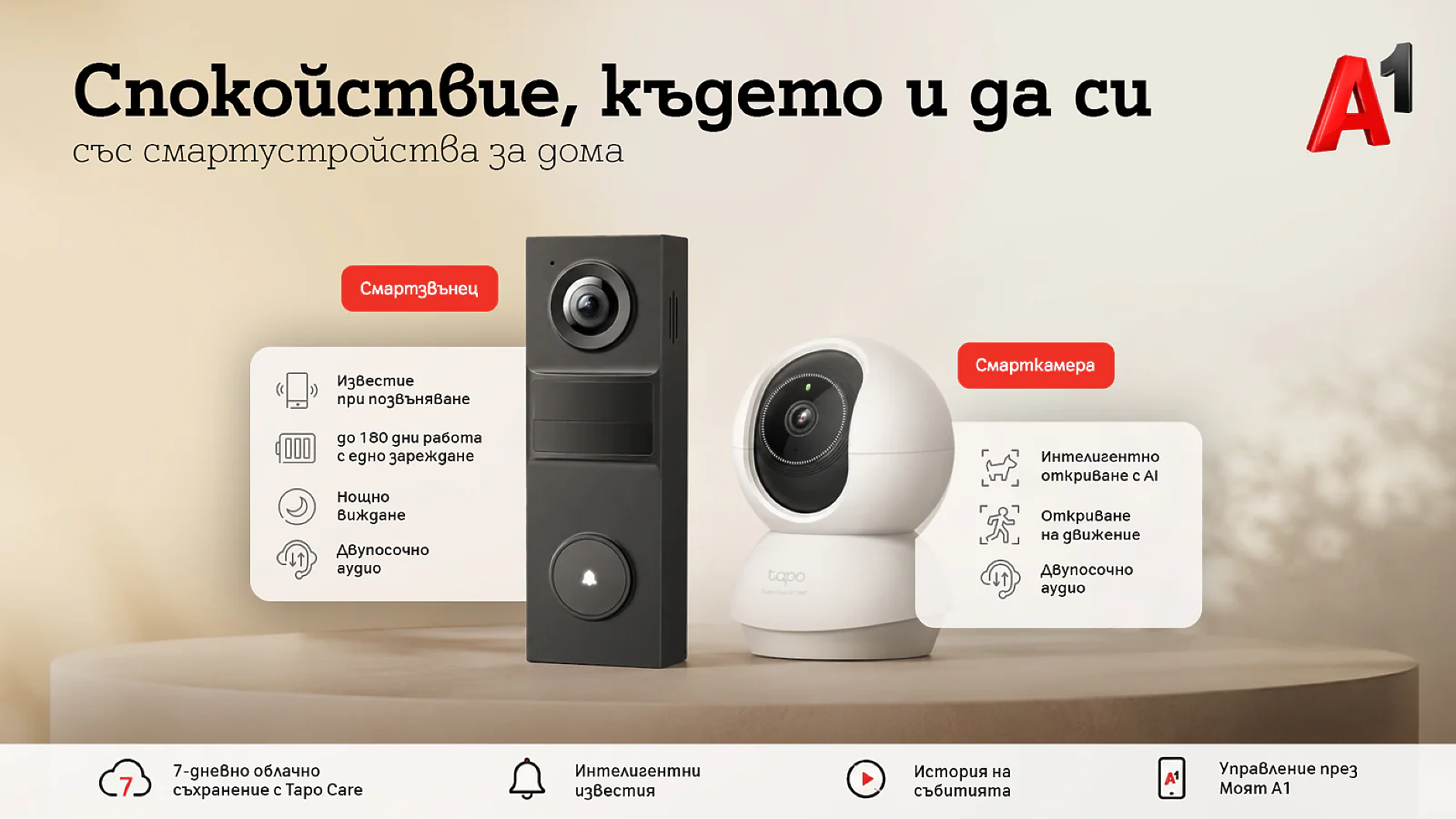 А1 предлага ново решение за наблюдение и сигурност на дома