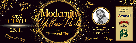 Modernity Yellow Party: Glitter and Thrill
